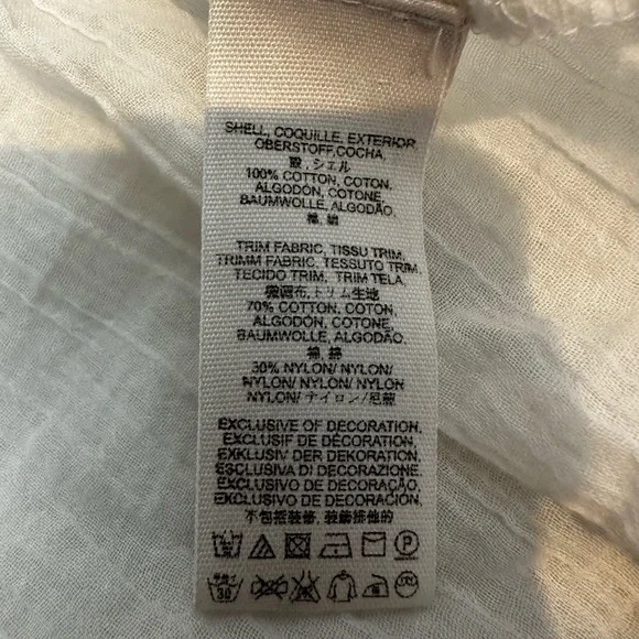 Free People White Long Sleeve Ruffled Blouse - Picture 4 of 5